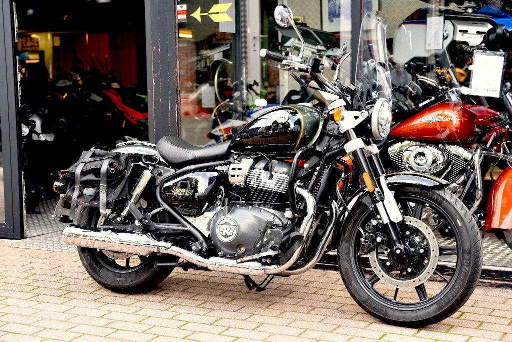 ROYAL ENFIELD SUPER METEOR 650 ***MOTOVERTE.BE***, 2 cilinders, Occasion, Bedrijf, 650 cc