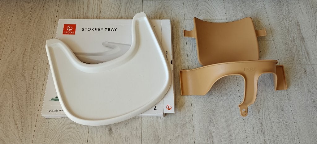Stokke Tripp Trapp BabySet en Tray, Ophalen, Zo goed als nieuw, Overige typen, Gordel(s)