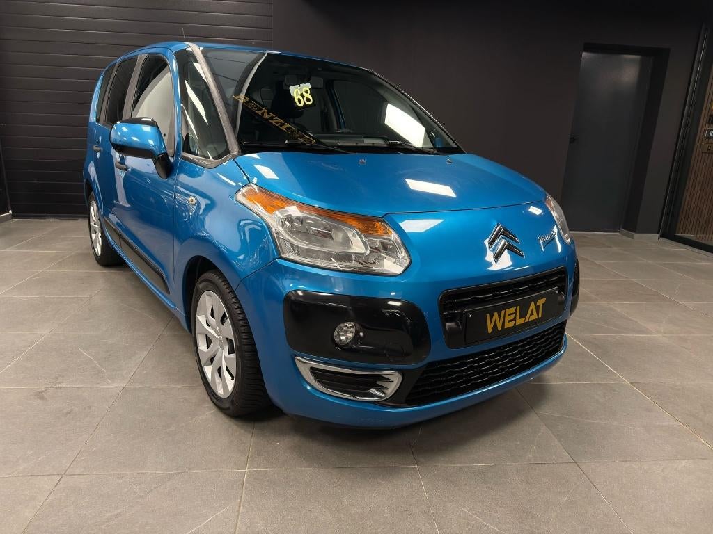 CITROEN C3 PICASSO 1.6 BENZINE TOP STAAT, Auto's, Citroën, Bluetooth, Euro 5, Zwart, 120 kW