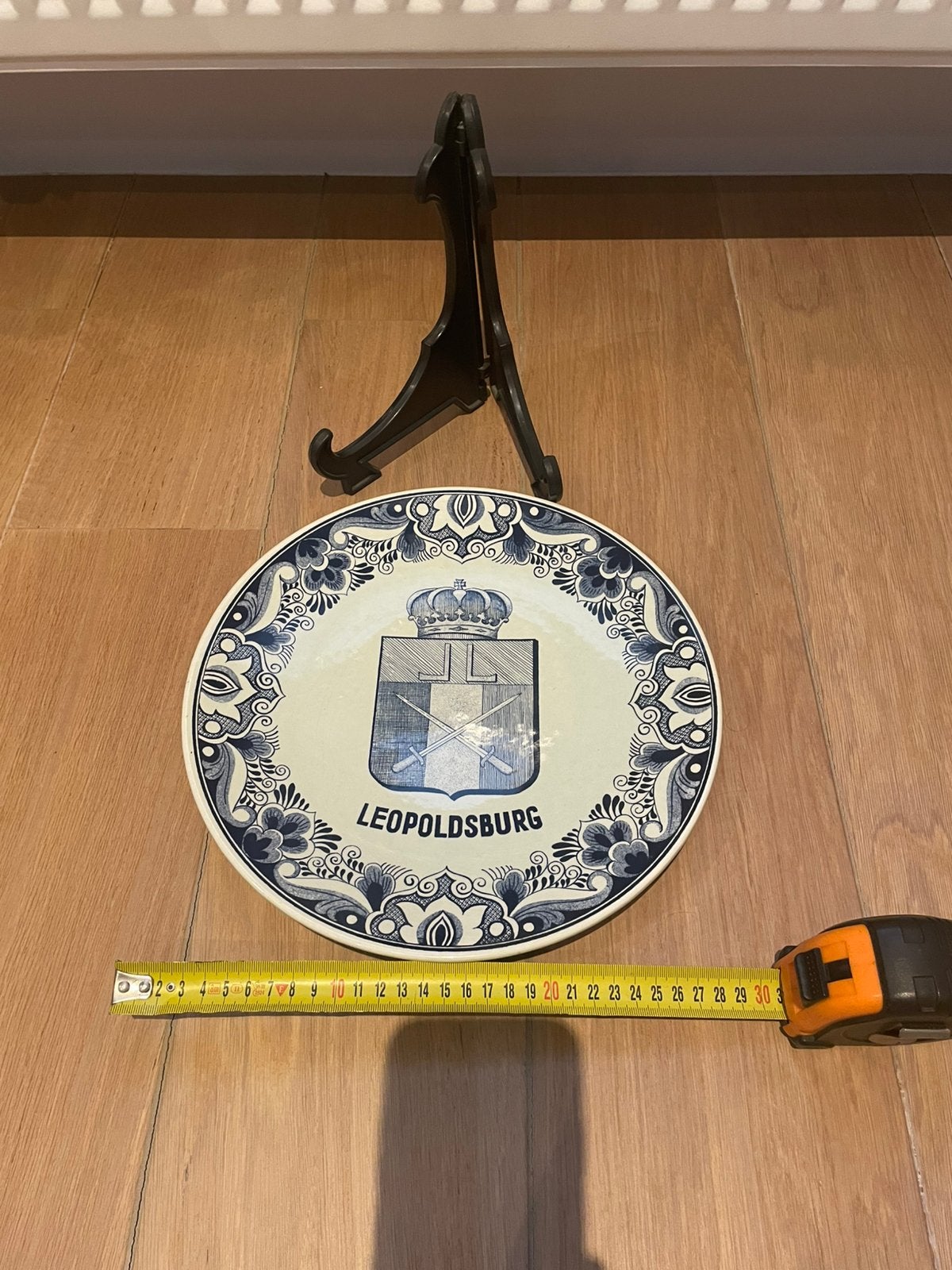 Delfts Blauw Wandbord Leopoldsburg - Handbewerkt Holland, Ophalen of Verzenden