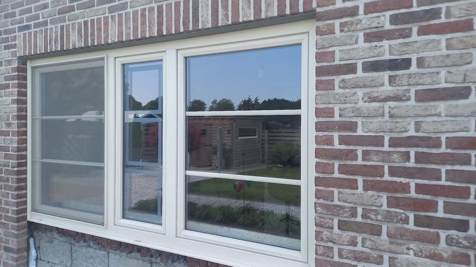 keukenraam, Doe-het-zelf en Bouw, Ophalen, Gebruikt, Aluminium, Inclusief glas