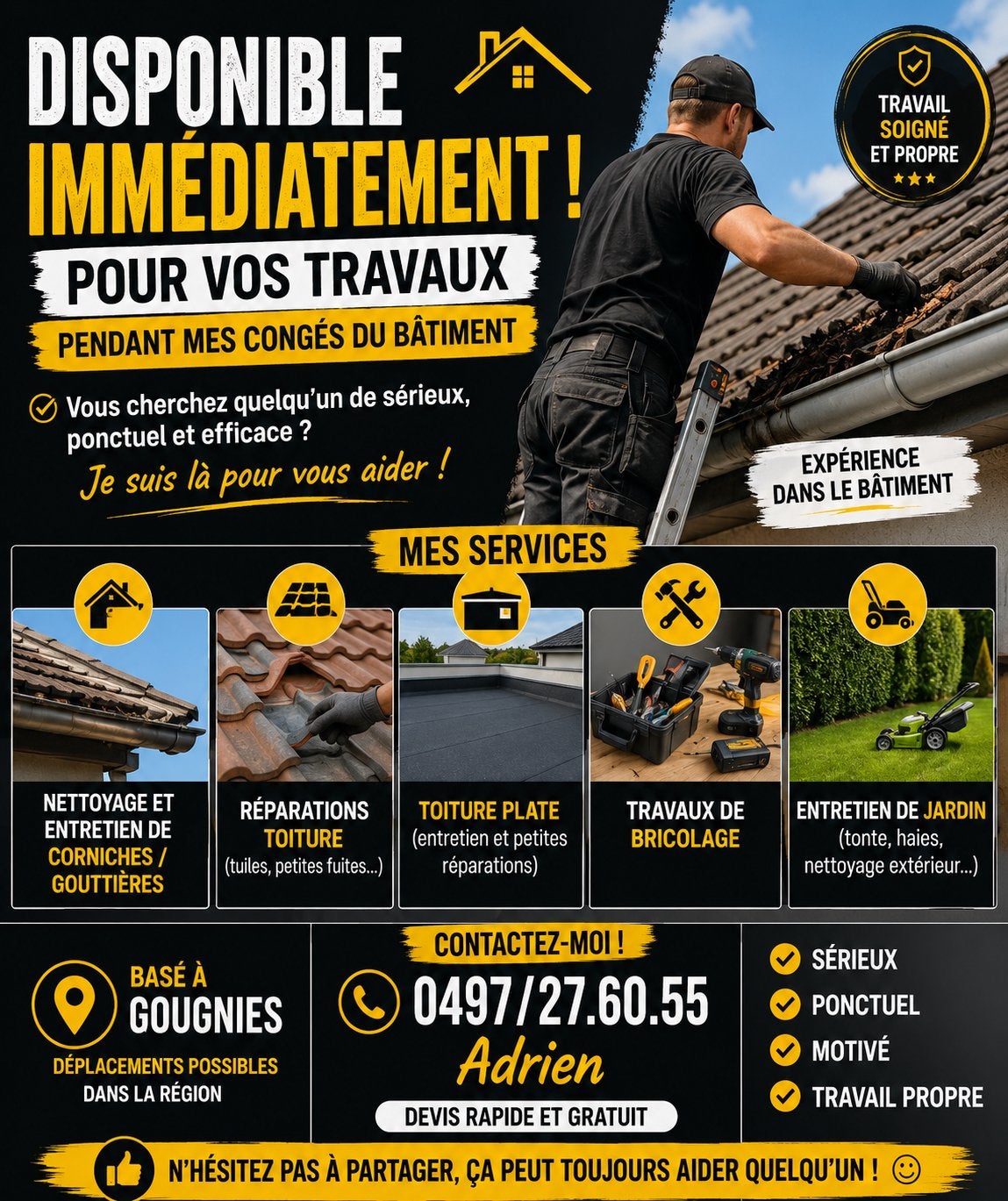 u si vous avez des connaissances n’hésitez pas