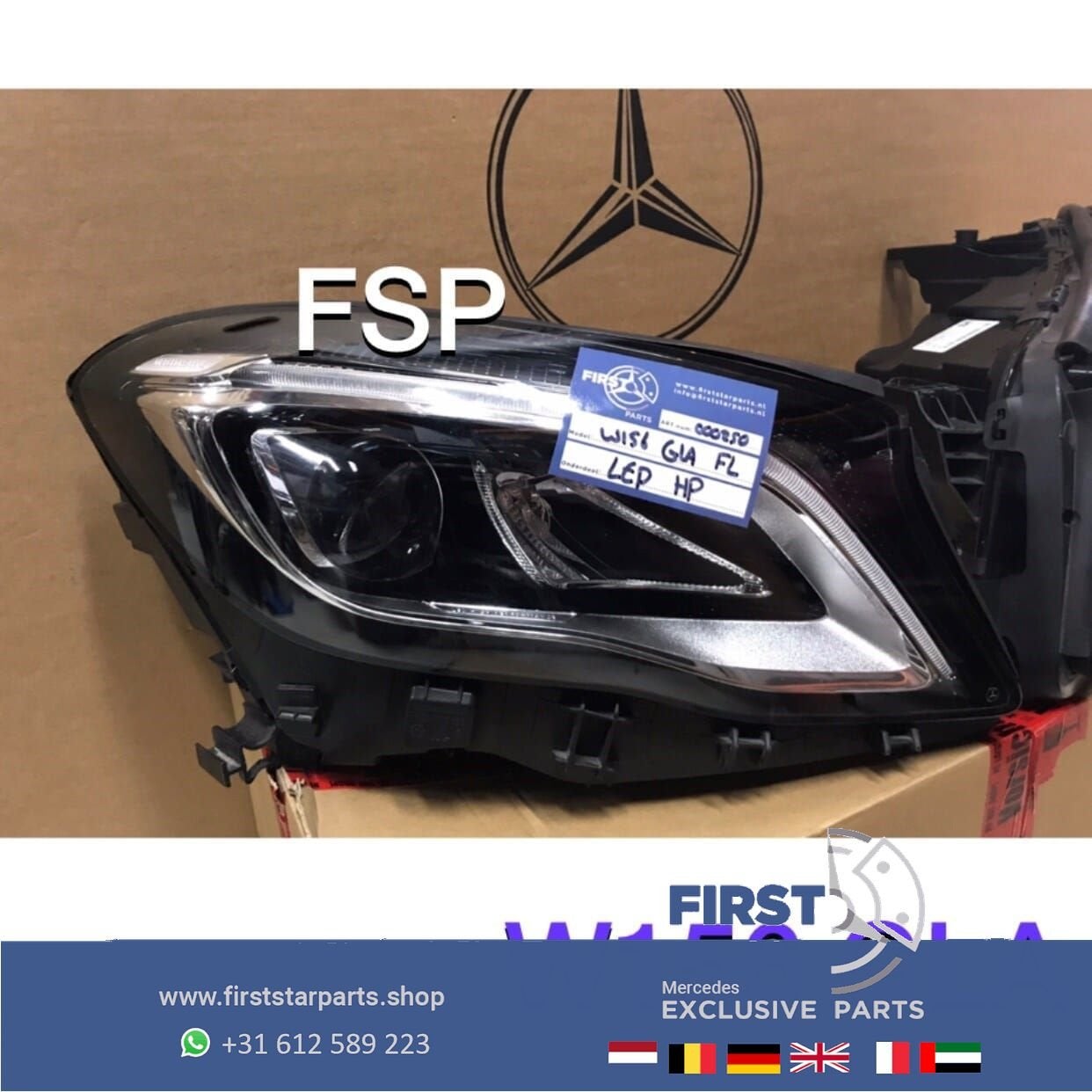 W156 FACELIFT LED KOPLAMP RECHTS Mercedes GLA 2016-2020 ORIG, Utilisé, -, -, Enlèvement ou Envoi