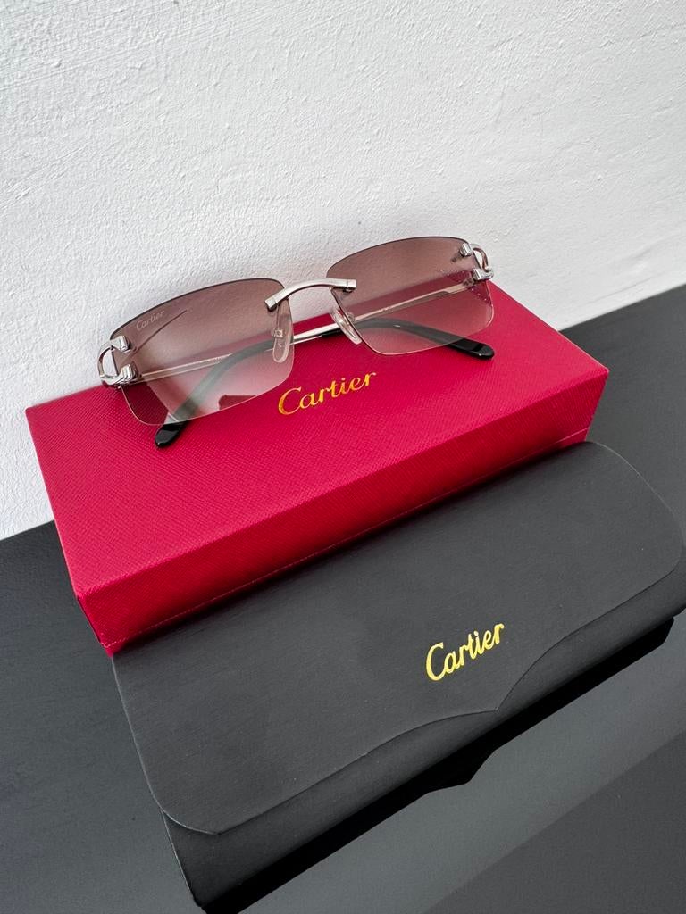 Cartier zonnebril, Handtassen en Accessoires, Zonnebrillen en Brillen | Heren, Ophalen of Verzenden, Zo goed als nieuw, Zonnebril