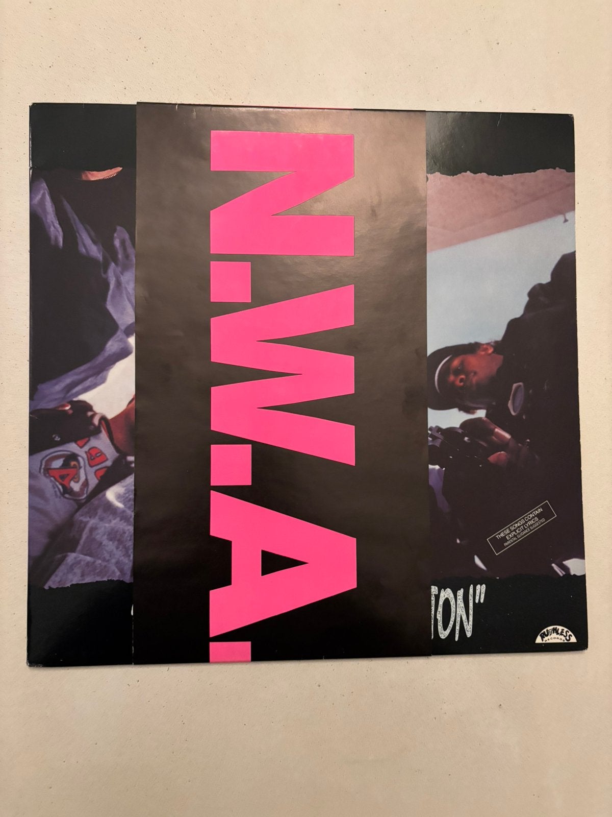 Lp 1989 N.W.A. - straight outta compton UK damont near mint!, Cd's en Dvd's, Ophalen of Verzenden, Zo goed als nieuw, LP