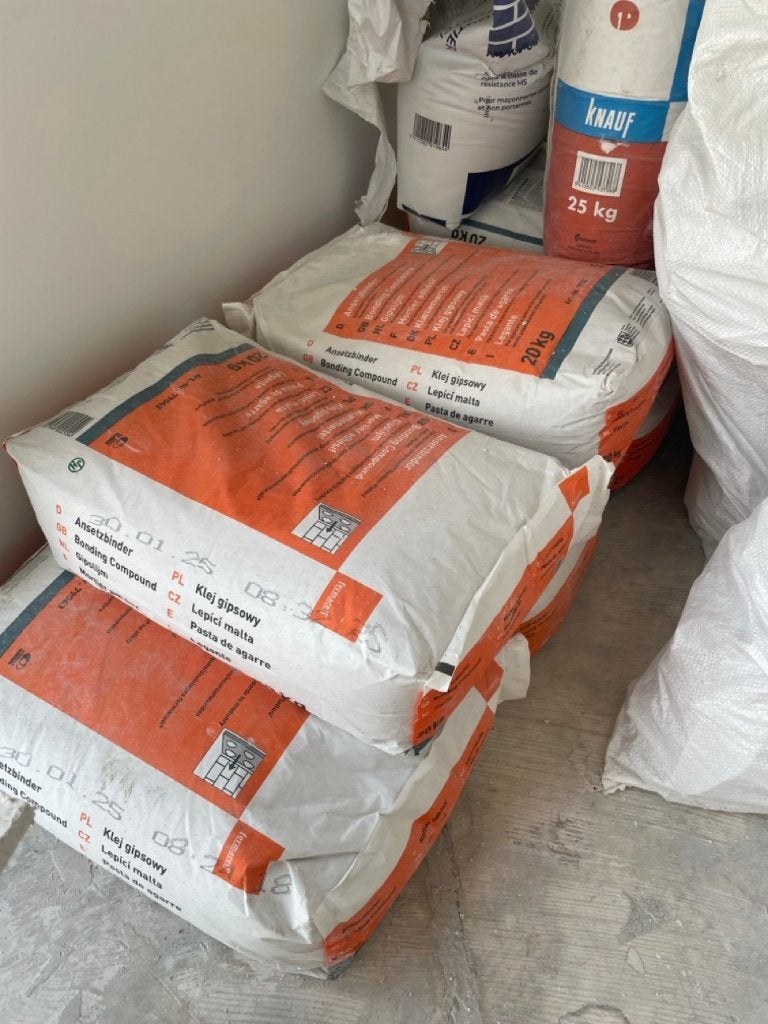 Lot de 10 sacs de mortier-colle Fermacell de 20 kg, Enlèvement, Neuf, Autres matériaux, 100 mm ou plus