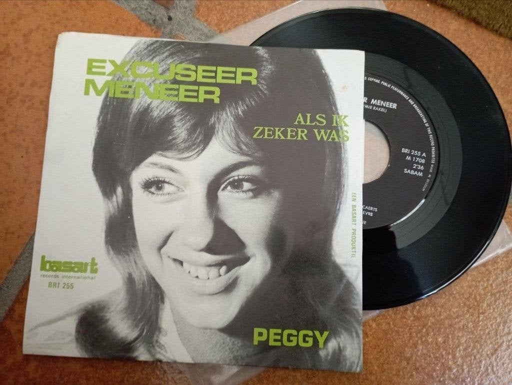 687) Peggy 45t vinyl Excuseer Meneer, Ophalen of Verzenden