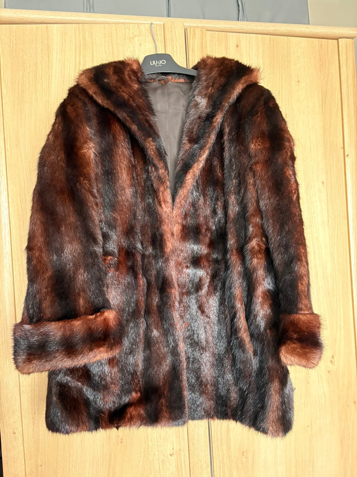Bontjas, Vêtements | Femmes, Vestes | Hiver, Enlèvement, Porté, Taille 42/44 (L), Brun