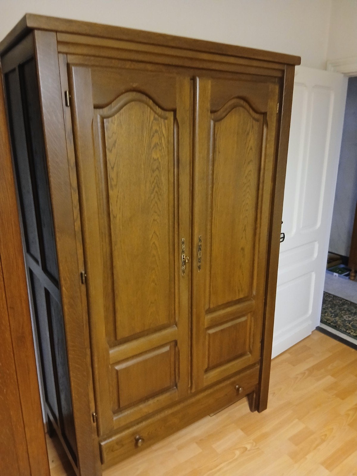eiken kleerkast + commode, Huis en Inrichting, Ophalen