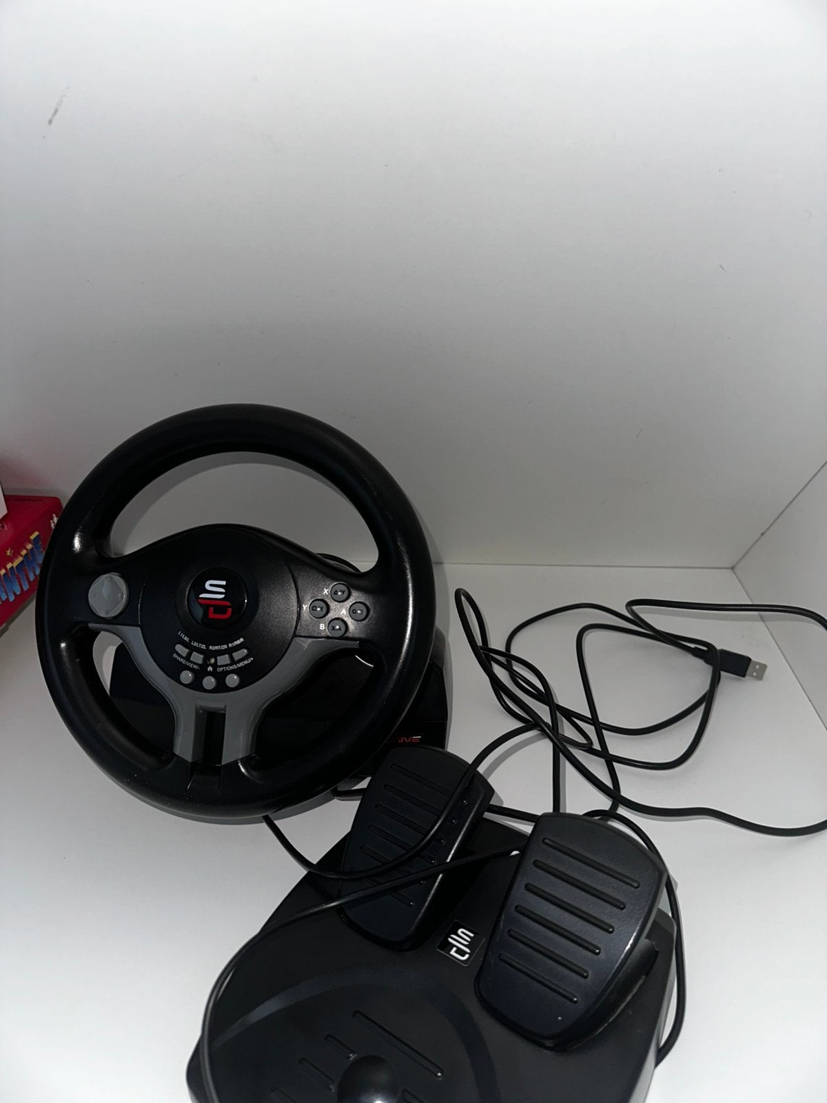 Volant gaming lire description, Consoles de jeu & Jeux vidéo, Enlèvement ou Envoi, Utilisé