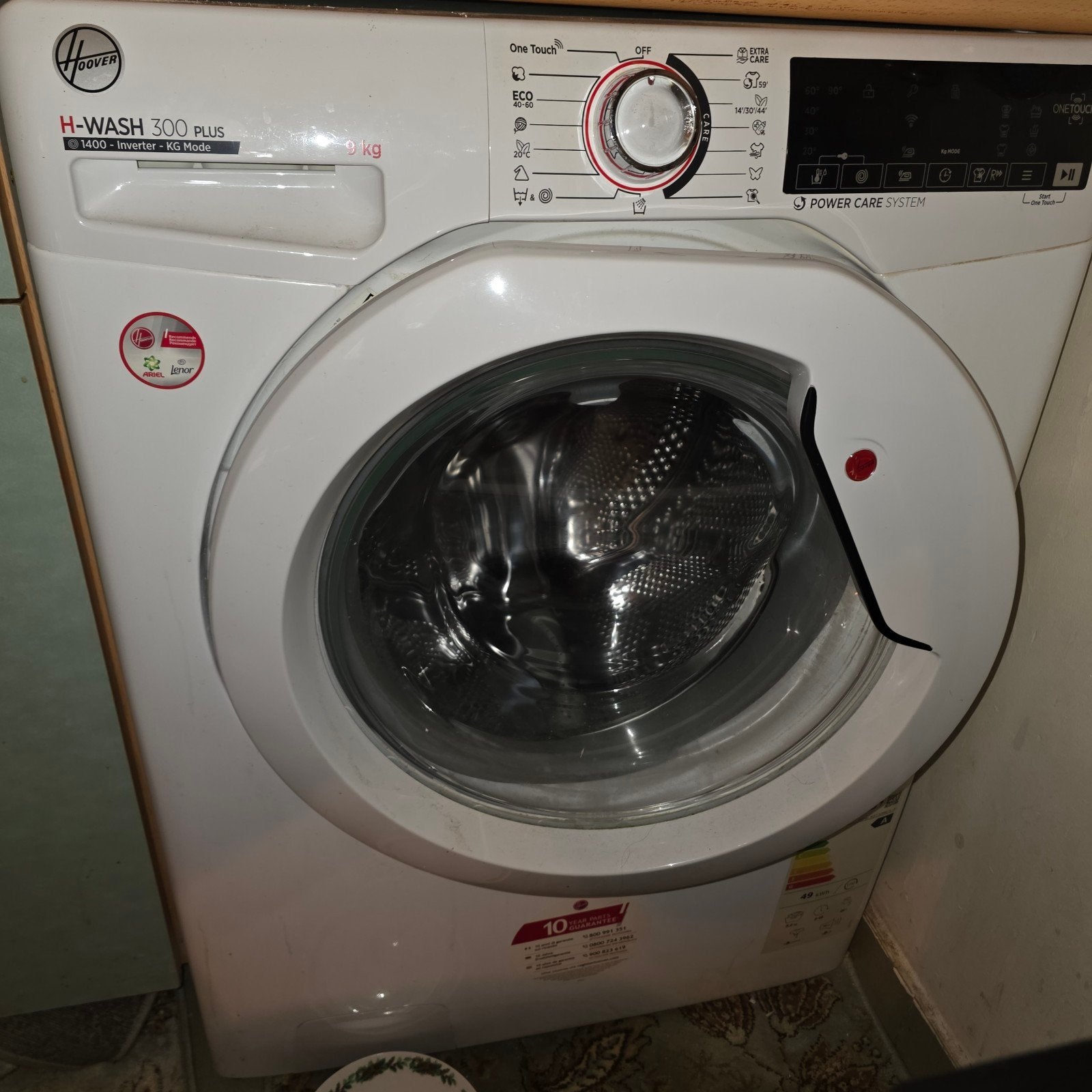 Lave linge, Enlèvement