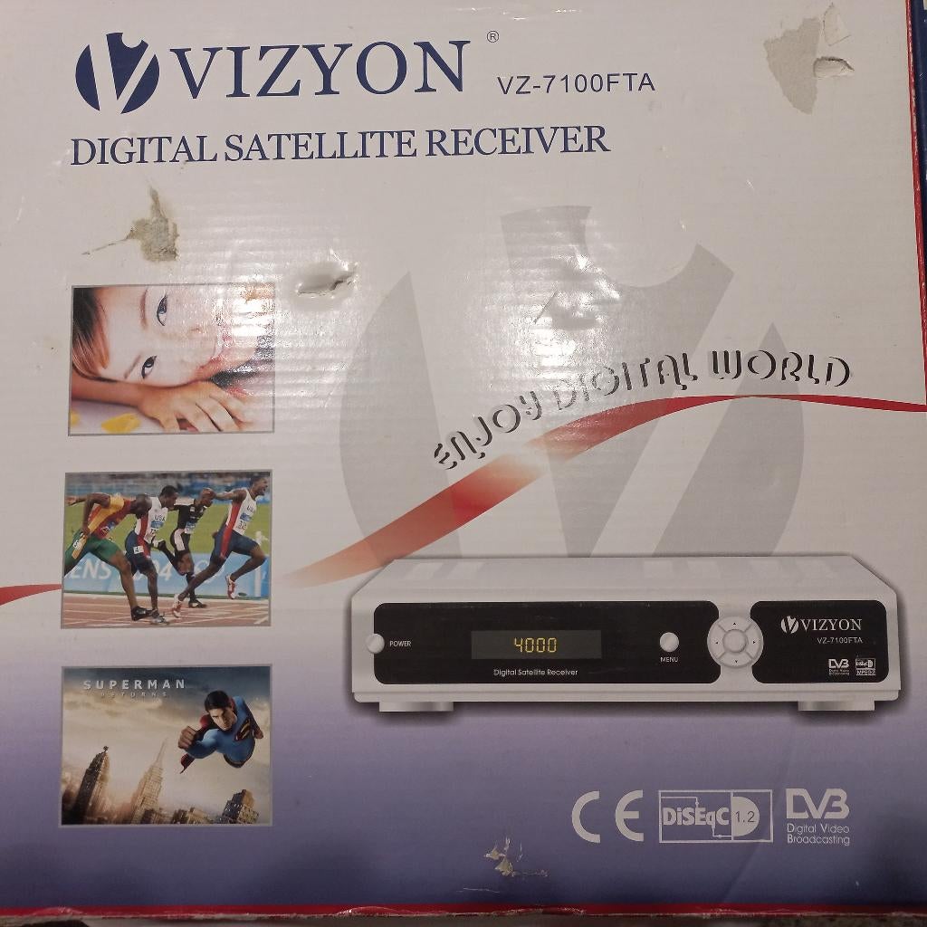 Récepteur satellite numérique Vyzyon, Enlèvement, Comme neuf, Antenne (parabolique), Autres marques