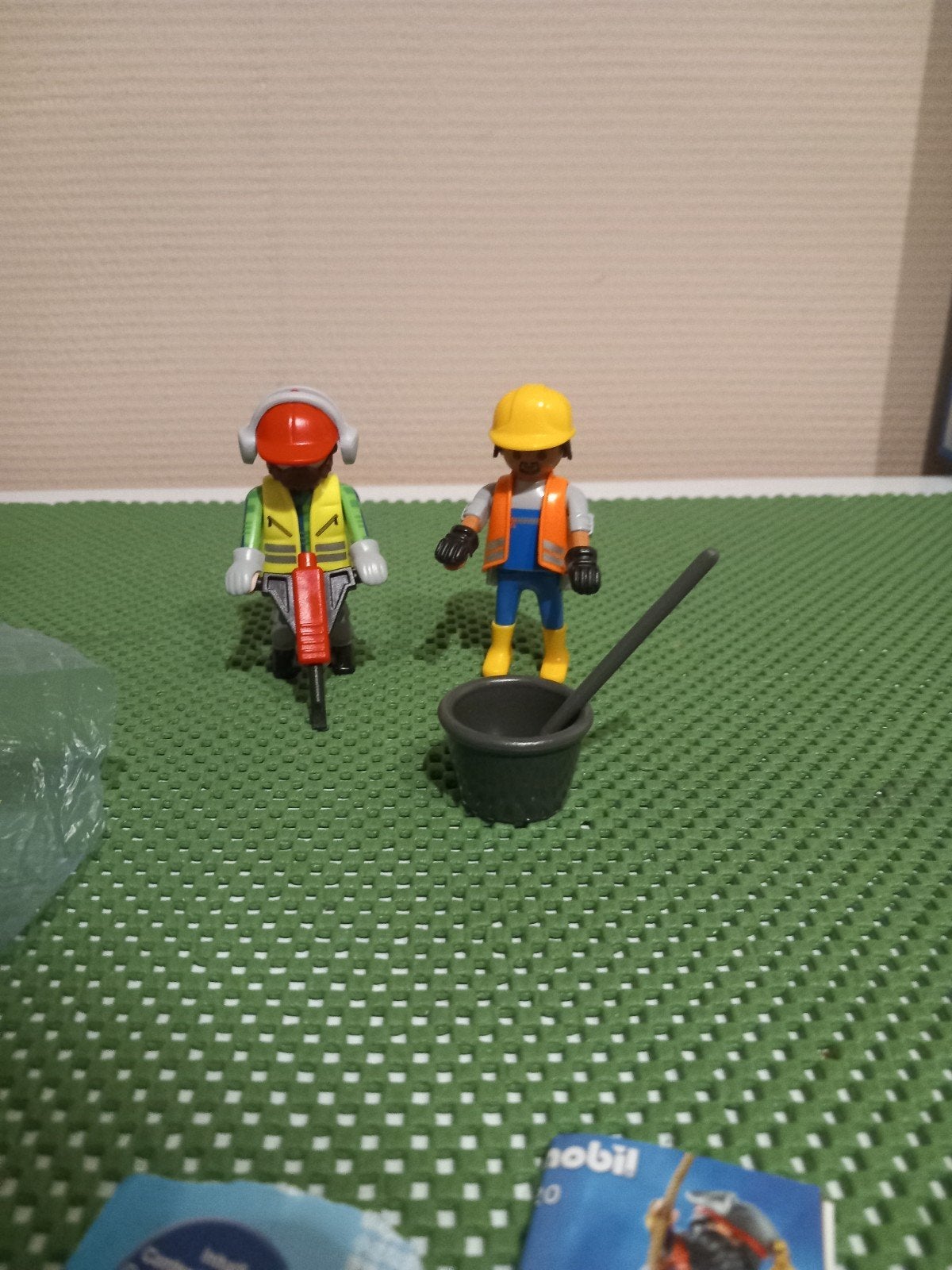 playmobil bouwvakkers, Comme neuf, Figurines, Kit complet, Enlèvement