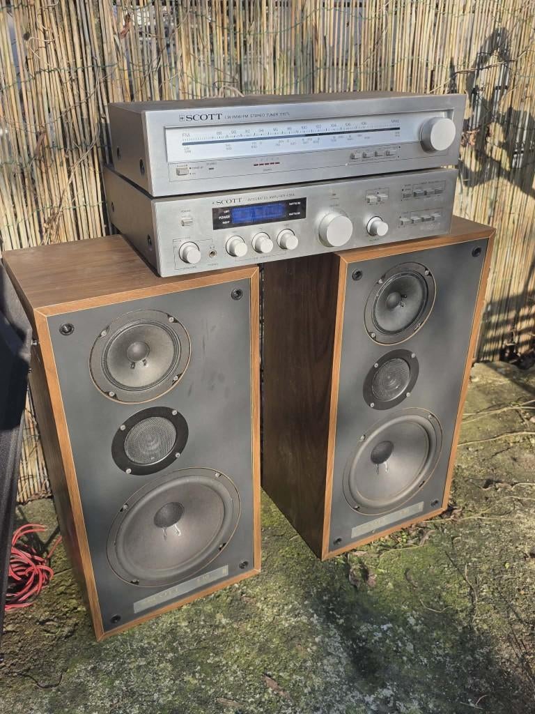 SCOTT ampli 435A tuner 515TL enceintes S30 - Ensemble hifi, Enlèvement ou Envoi, Utilisé, Haut-parleurs