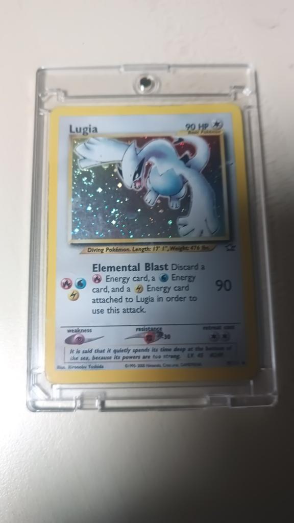 Lugia 9/111 Neo Genesis  Holo rare (HP), Hobby en Vrije tijd, Verzamelkaartspellen | Pokémon, Gebruikt, Losse kaart, Ophalen of Verzenden