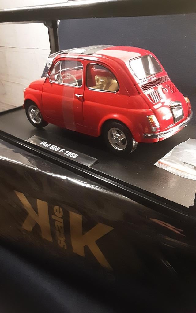 1/12 KK SCALE FIAT 500, Ophalen of Verzenden, Zo goed als nieuw, 1:9 t/m 1:12, Auto