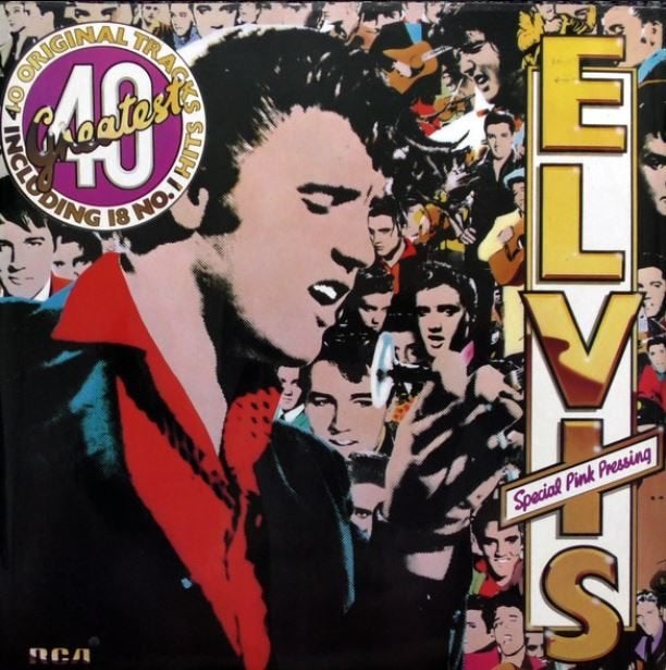 lp: ELVIS PRESLEY - ELVIS' 40 GREATEST - pink vinyl, Enlèvement ou Envoi, Pop, Comme neuf, Pochette gatefold
