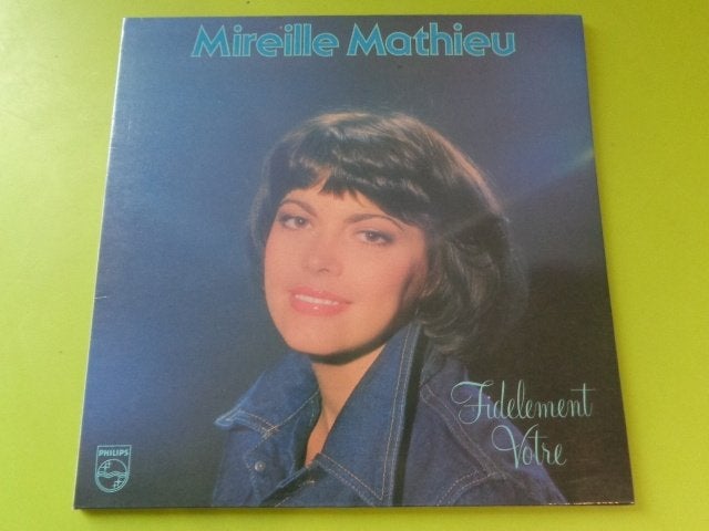 Disque vinyle LP 33 Mireille MATHIEU  "Fidèlement vôtre", CD & DVD, Enlèvement ou Envoi, Pop, Pochette photo, Utilisé