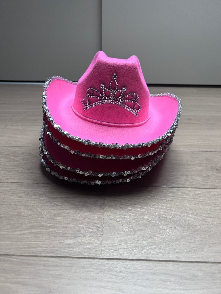 4x Cowboyhoed /k3 hoed, Kleding | Dames, Carnavalskleding en Feestkleding, Ophalen, Nieuw, Accessoires