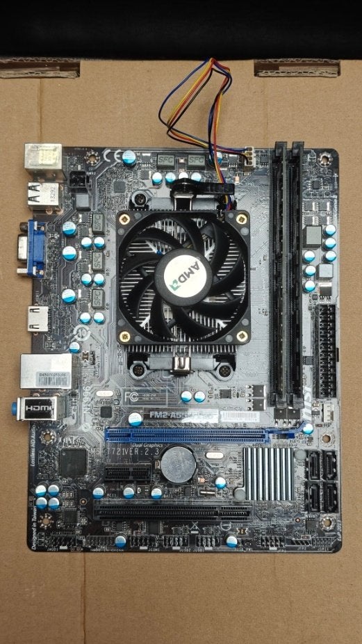 Carte mère SET AMD A4 + MSI FM2 A55 + RAM DDR3, Enlèvement ou Envoi, Socket FM2, DDR3, Micro-ATX