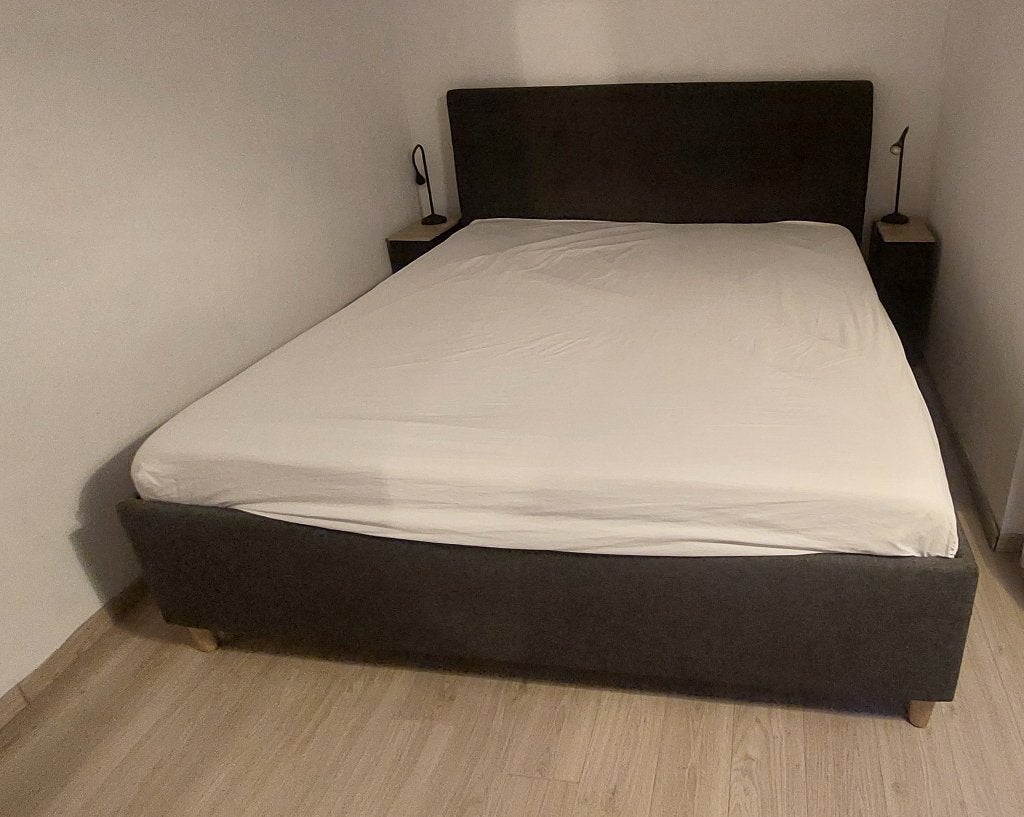 IKEA IDANÄS Bed, Huis en Inrichting, Slaapkamer | Bedden, Tweepersoons, Ophalen of Verzenden, Zo goed als nieuw, 180 cm