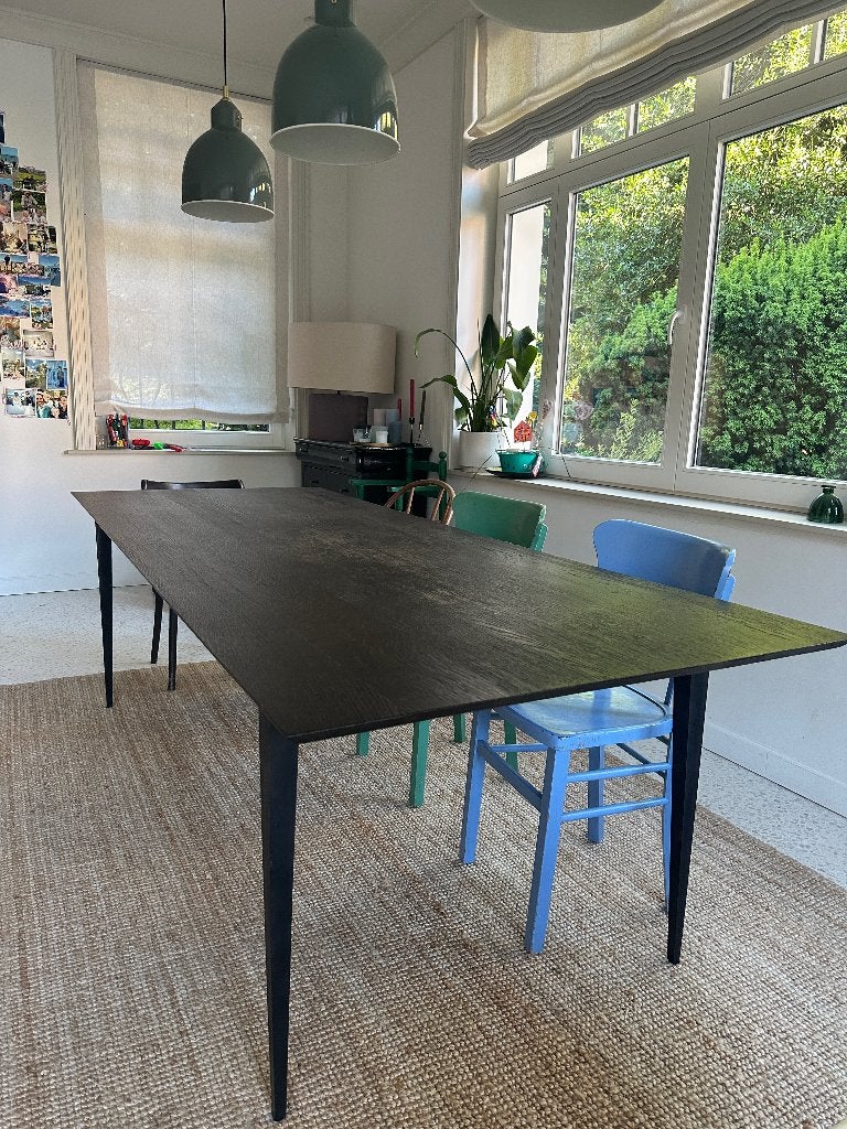 Table à manger bois massif, Ophalen, Gebruikt, Eikenhout, 200 cm of meer