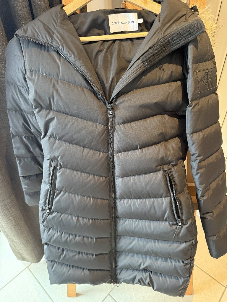 Winterjas, Kleding | Dames, Jassen | Winter, Zwart, Ophalen of Verzenden, Zo goed als nieuw, Maat 36 (S)