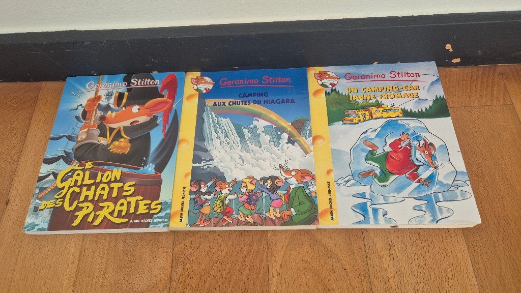 Lot de 3 livres Geronimo Stilton, Fiction général, Comme neuf, Geronimo Stilton, Enlèvement ou Envoi