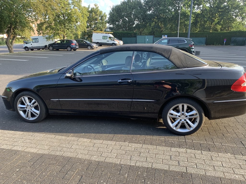 CLK W 209 cabrio, Auto's, Automaat, Achterwielaandrijving, Beige, 4 cilinders