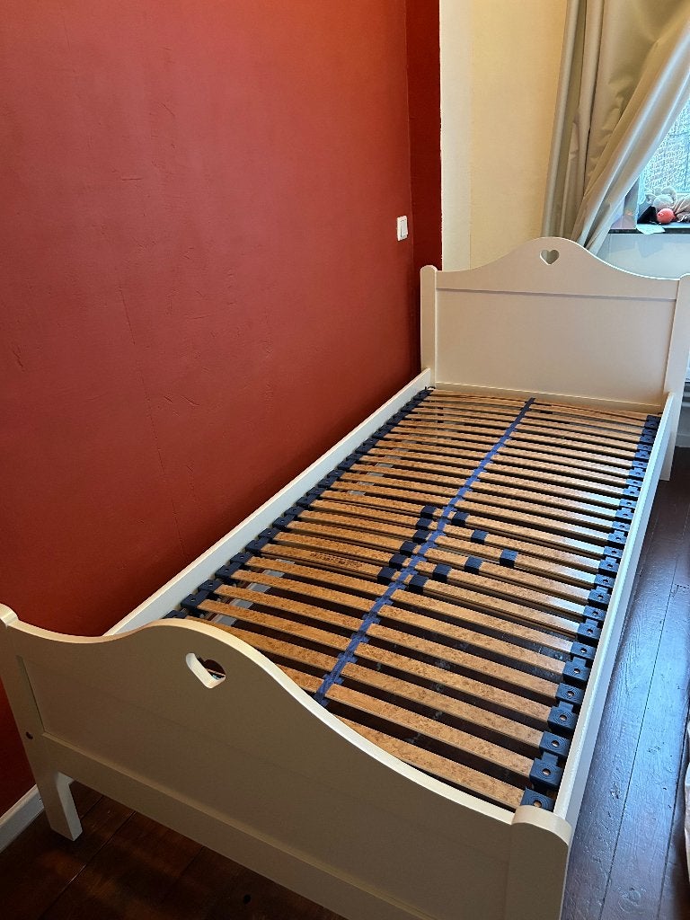 kinderbed, Kinderen en Baby's, Ophalen, 85 tot 100 cm, Gebruikt, Lattenbodem