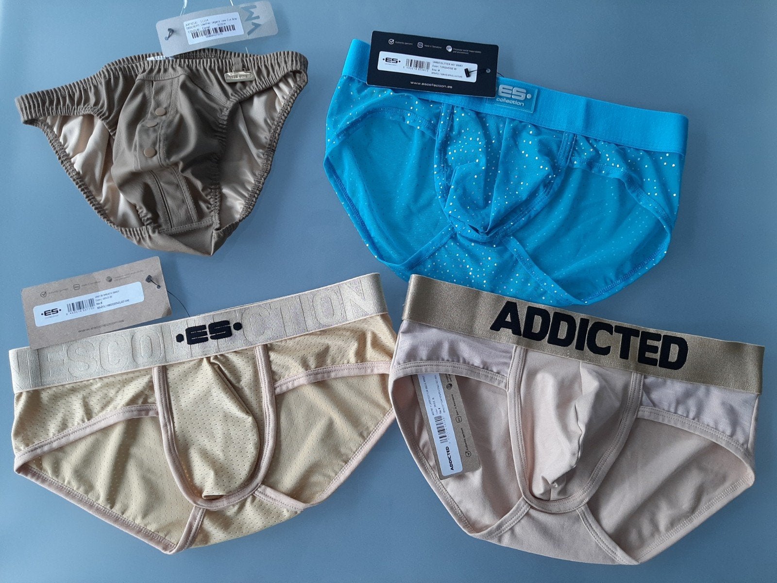 lot 4 Nieuwe heren mannen slips sexy hot, Ophalen of Verzenden, Beige, ES Collection, Slip
