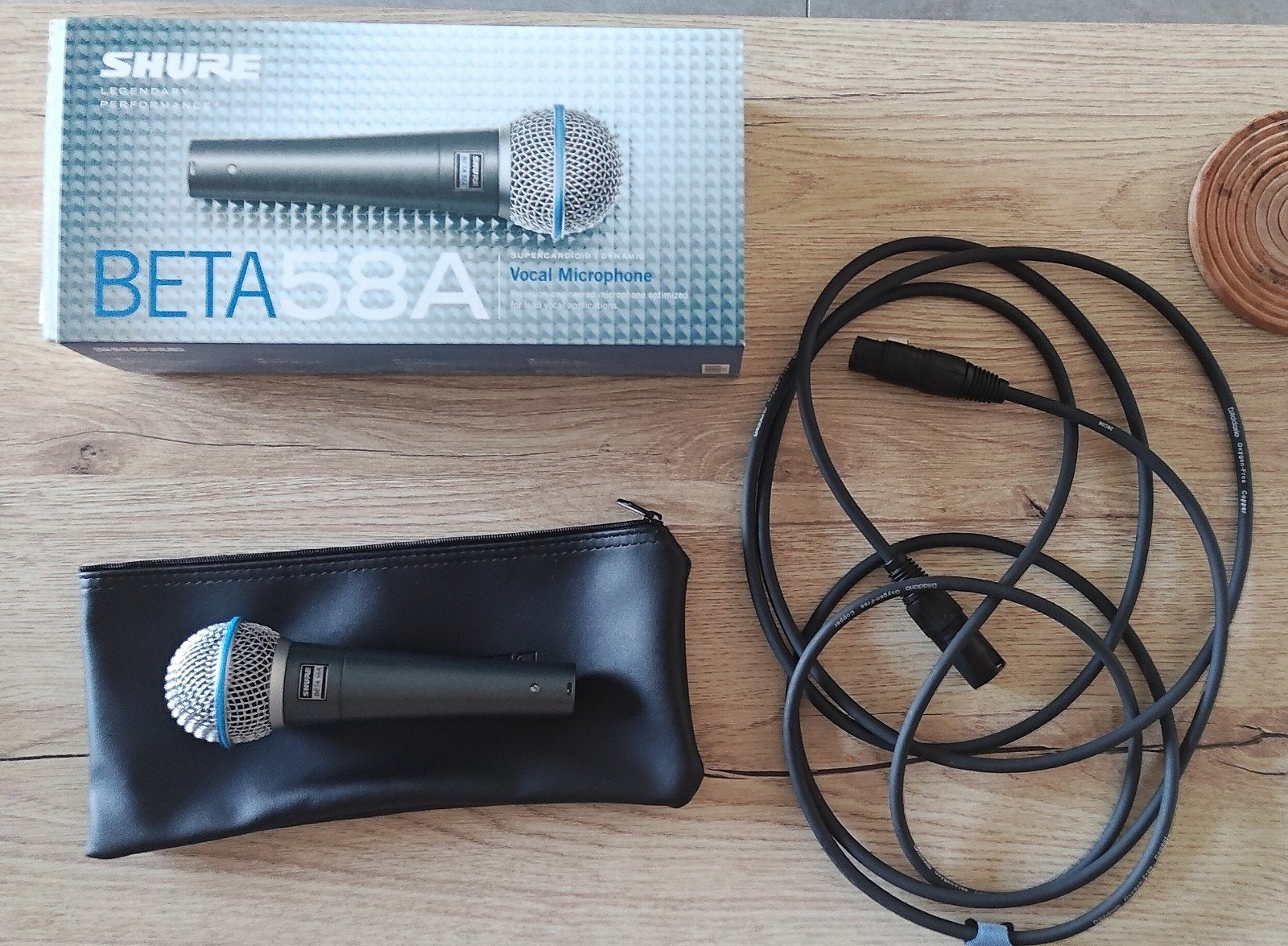 Shure Beta 58A, Muziek en Instrumenten, Ophalen of Verzenden, Zo goed als nieuw, Zangmicrofoon