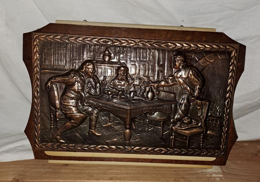 Dagbladhouder koperen dagbladhouder decoratie, Antiek en Kunst, Verzenden