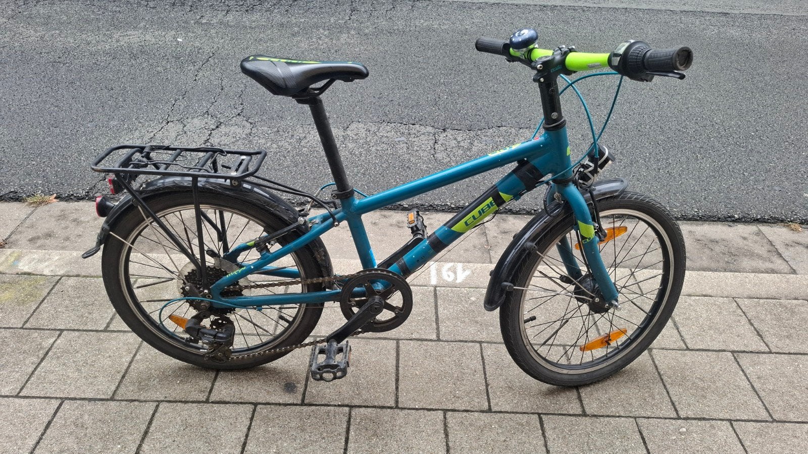 kinderfiets, Fietsen en Brommers, Ophalen, 20 inch of meer, Gebruikt, Velgrem