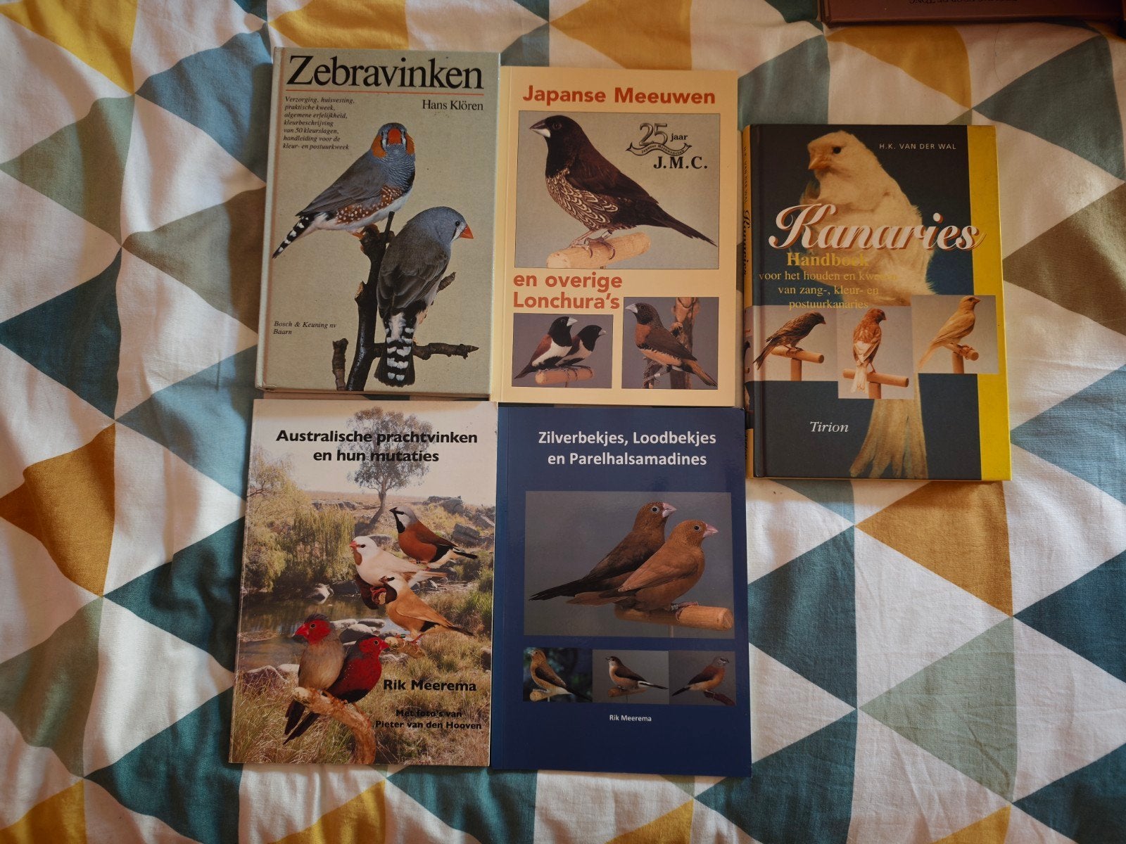 volièrevogels, Boeken, Ophalen