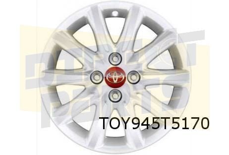 Toyota Aygo velg Aluminium 15'' 10-spaaks wit Origineel! PW4, -, Verzenden, -, Nieuw
