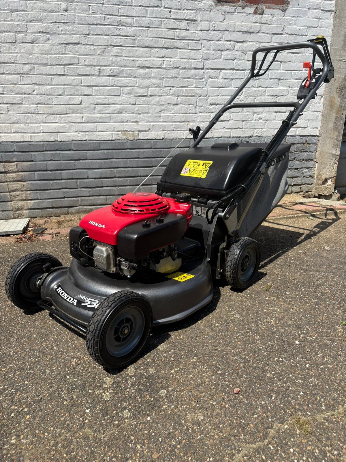 Grasmaaier honda HRH536 Proffesioneel hydrostatic/meskoppel., Tuin en Terras, Ophalen, Cirkelmaaier, Opvangbak, Zo goed als nieuw