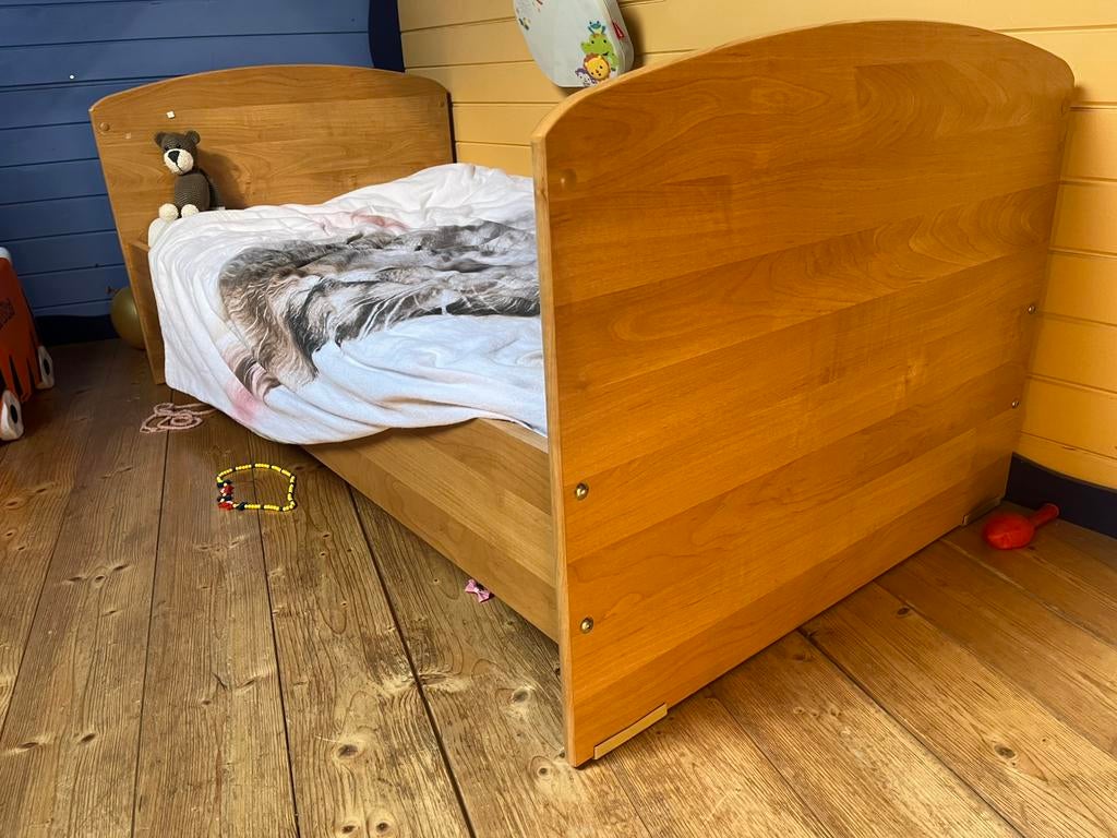 Kinderbed 70x 140, Ophalen, Gebruikt, 70 tot 85 cm, 140 tot 160 cm