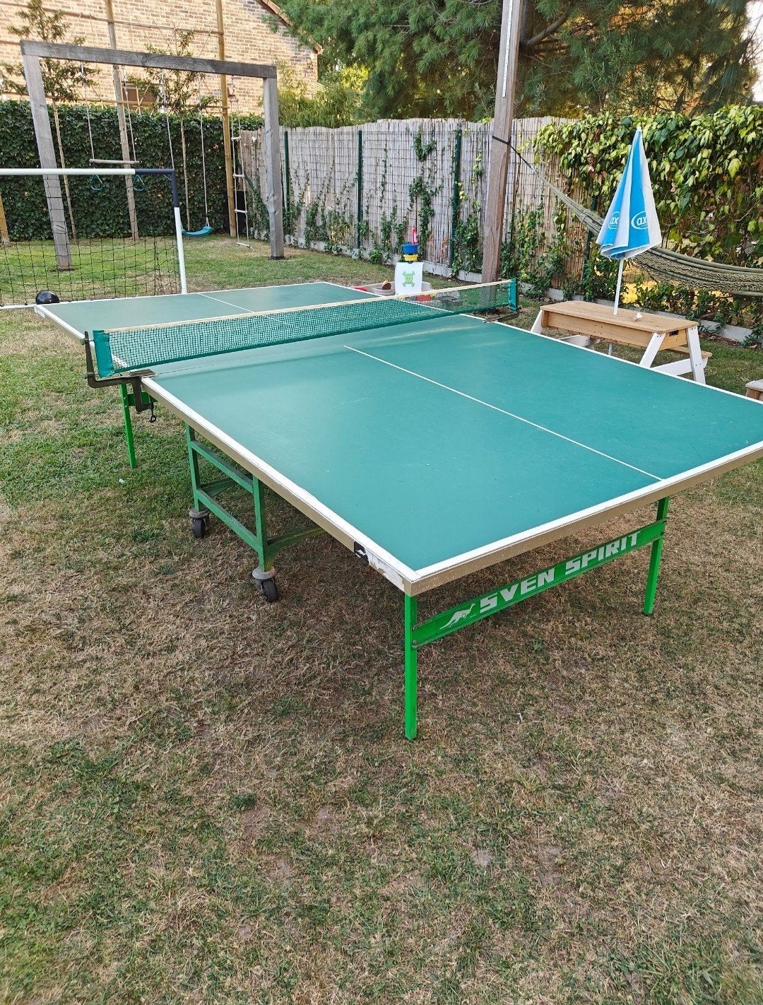 Pingpongtafel, Ophalen
