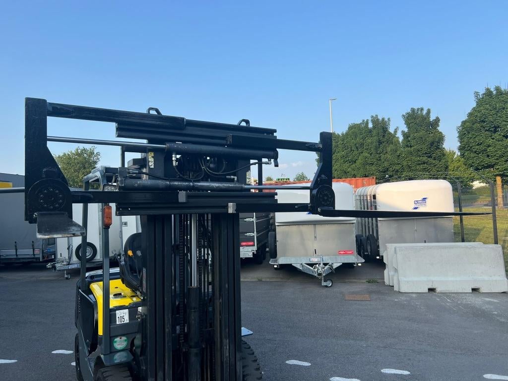 TCM Diesel Heftruck Triplex Mast 4,80 Brede Vorkversteller, Zakelijke goederen, Ophalen, Diesel, Heftruck, TCM