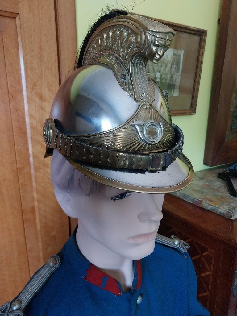 Model 1913 TTBE Horse Hunter-helm, Verzamelen, Militaria | Algemeen, Overige soorten, Helm of Baret, Ophalen of Verzenden