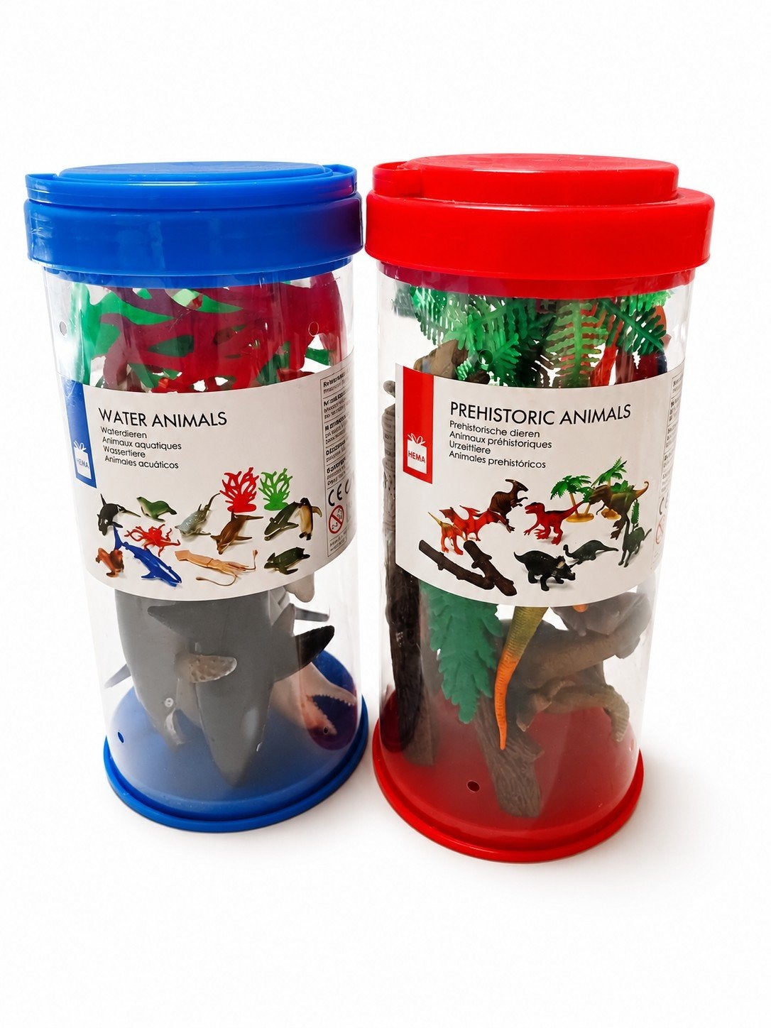 HEMA Waterdieren & Prehistorische Dieren – 2 Complete Sets, Collections, Collections Animaux, Enlèvement, Comme neuf, Autres, Statue ou Figurine