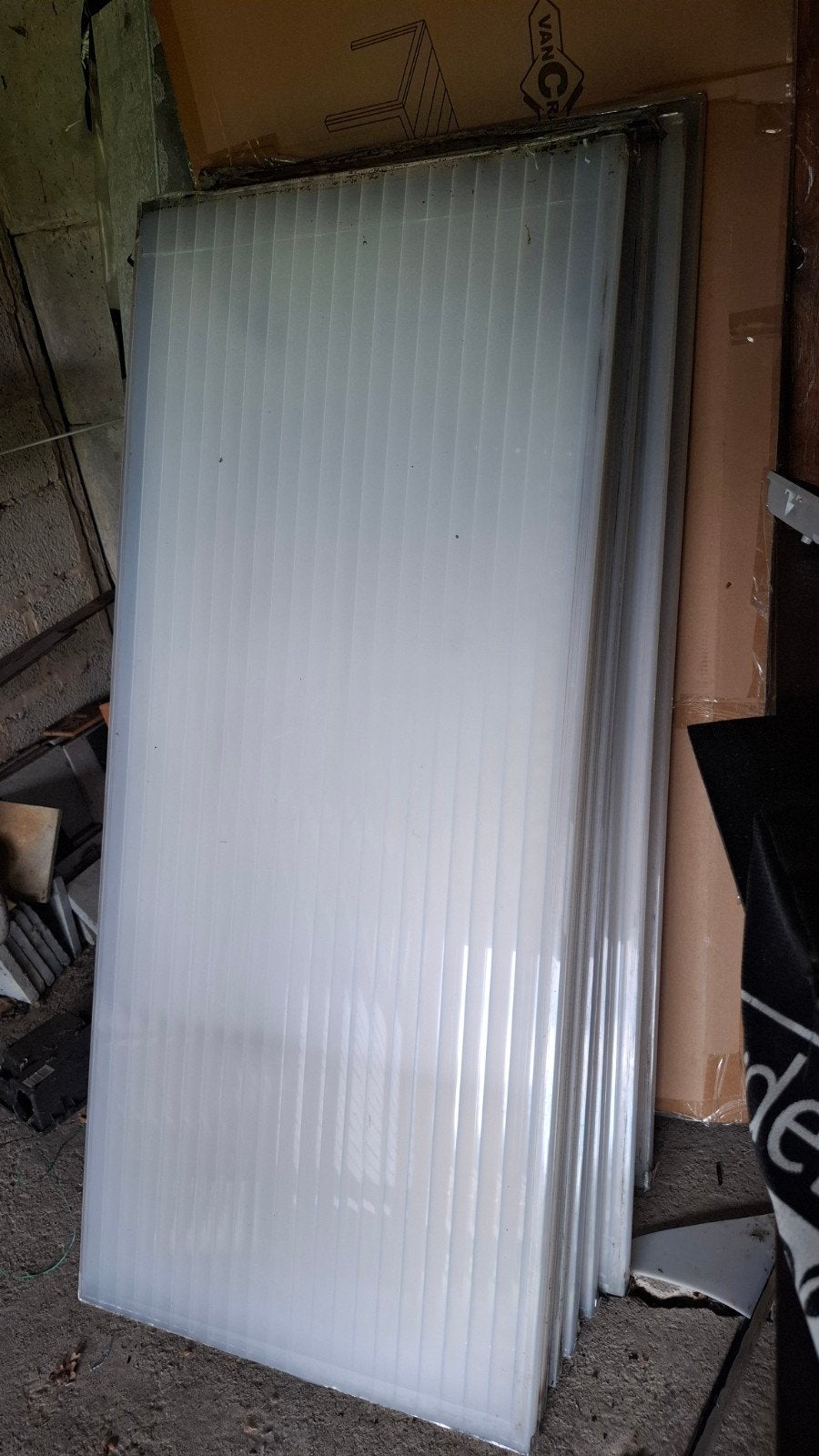 Gebruikte polycarbonaat platen 1,60m  x 0, 68m, Doe-het-zelf en Bouw, Platen en Panelen, Ophalen