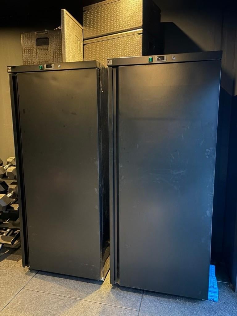 Gastro-Inox Zwart stalen vriezer 600L, Elektronische apparatuur, Vriezers en Diepvrieskisten, 160 cm of meer, Zo goed als nieuw