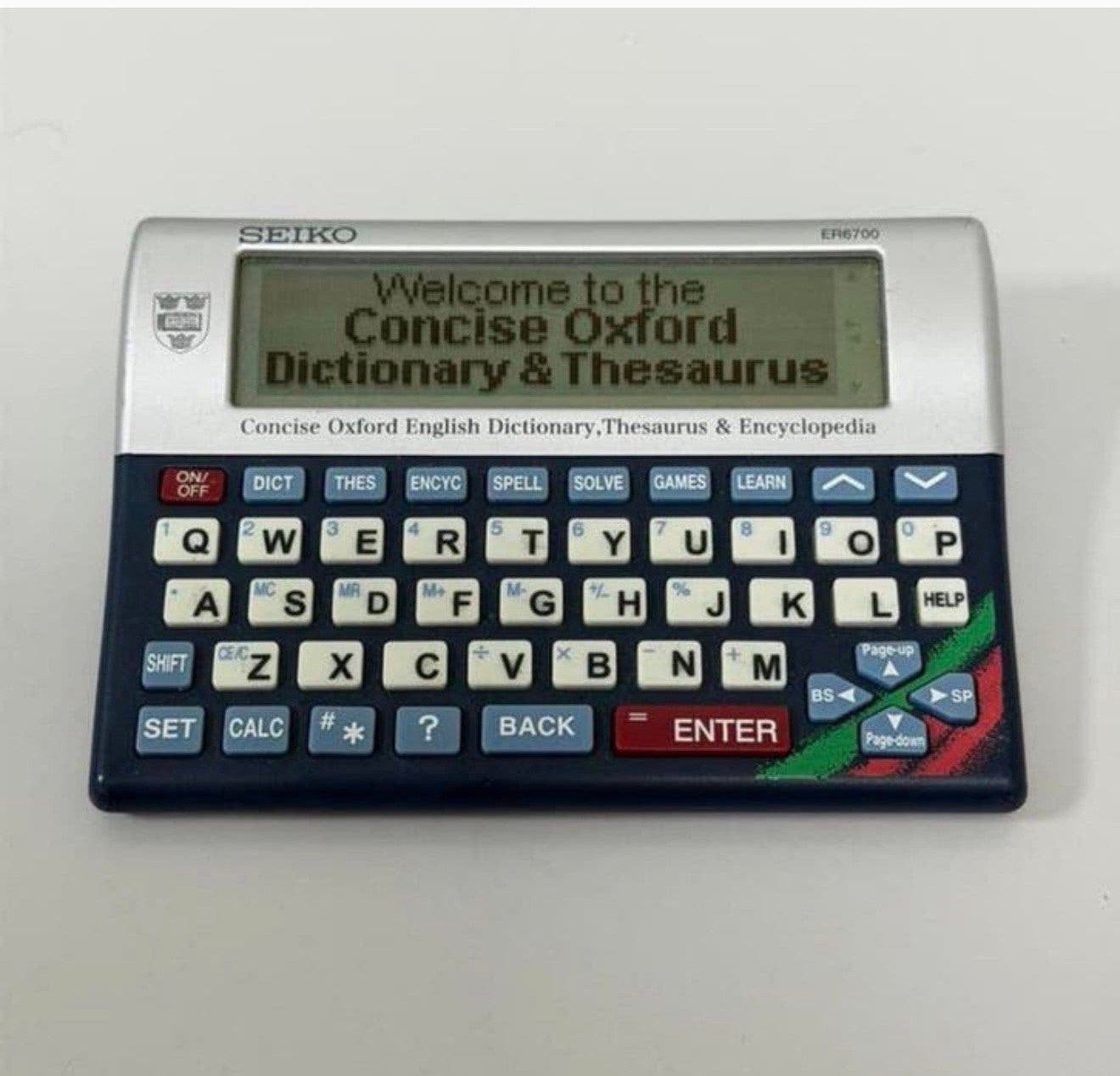 Seiko ER6700 Oxford Elektronisch Woordenboek Zeldzaam, Ophalen of Verzenden