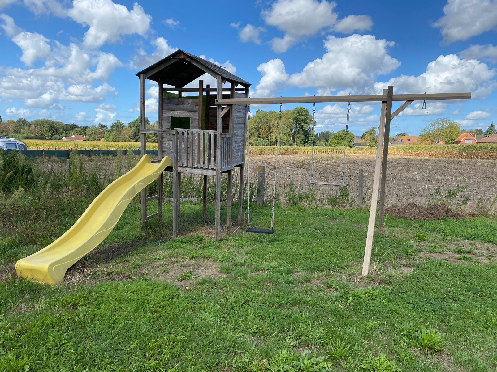 Toboggan et dispositif à bascule pour enfants, Enlèvement, Utilisé, Toboggan