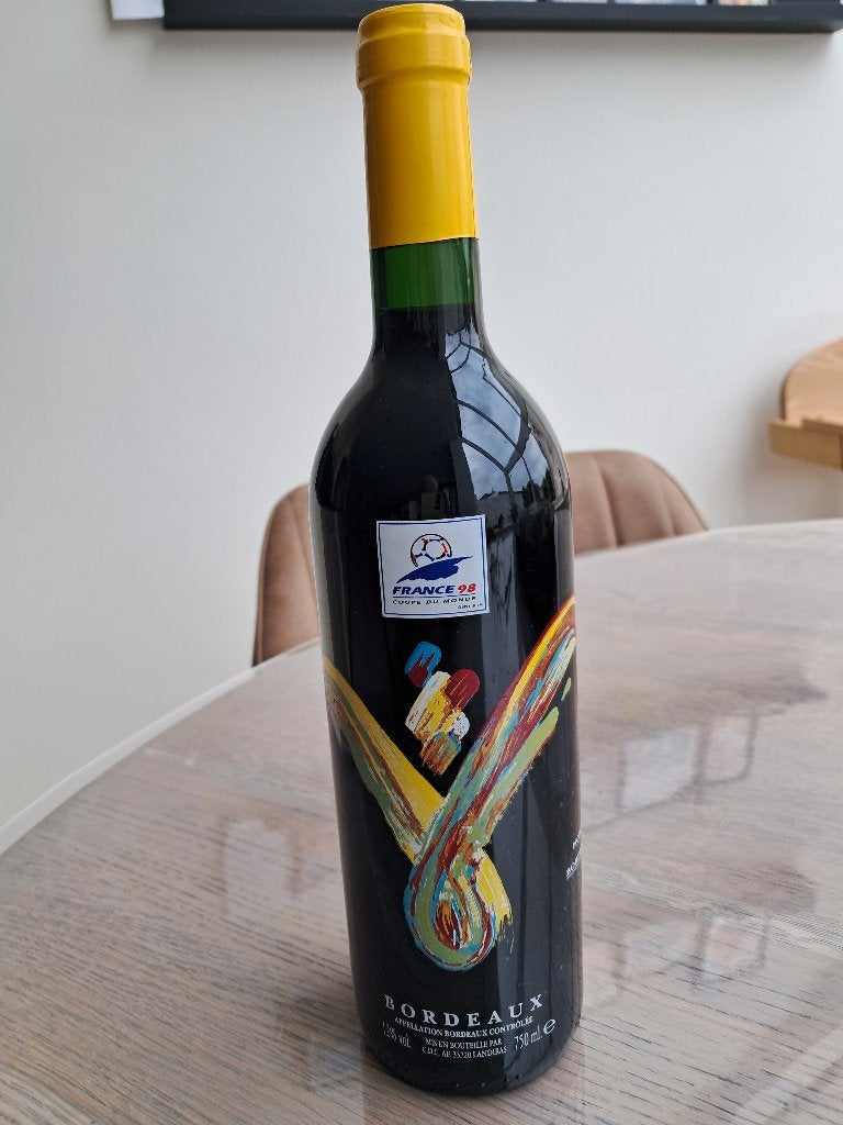 Collector Bordeaux wijn World Football Cup 1998, Ophalen of Verzenden