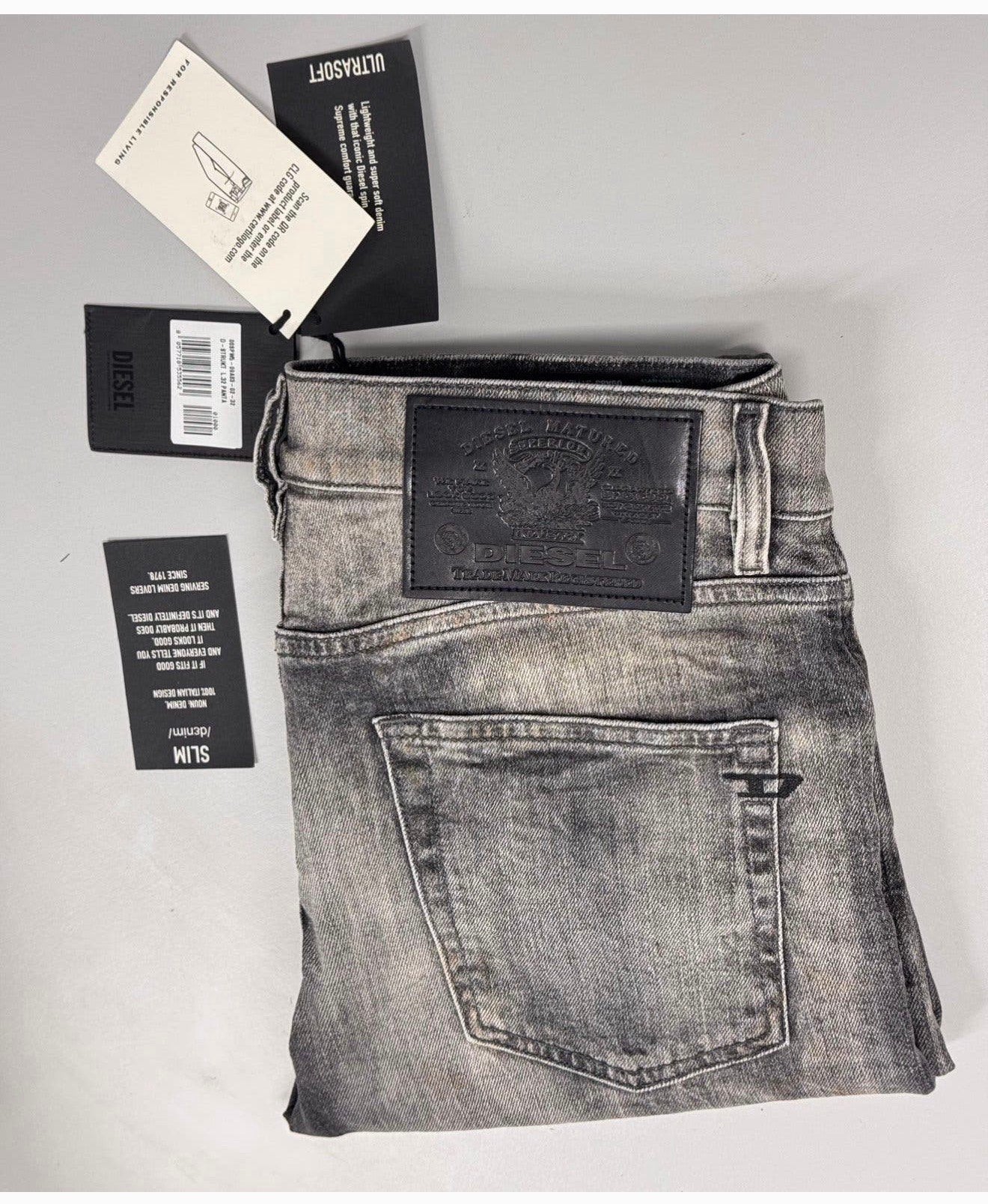 Diesel D-STRUKT L 32 PANTA L32-W32 32-32 NIEUW Slim fit 230$, Kleding | Heren, Ophalen of Verzenden, Nieuw, Grijs, W32 (confectie 46) of kleiner