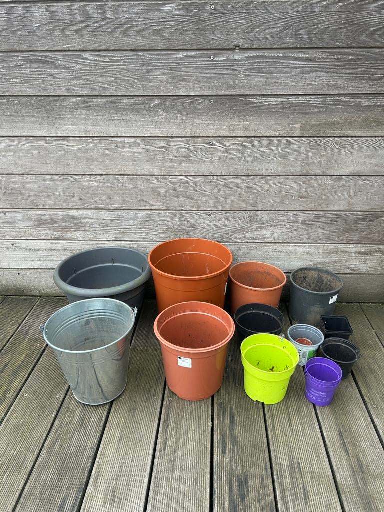 Bloempotten, Jardin & Terrasse, Pots de fleurs, Enlèvement, Utilisé, Rond
