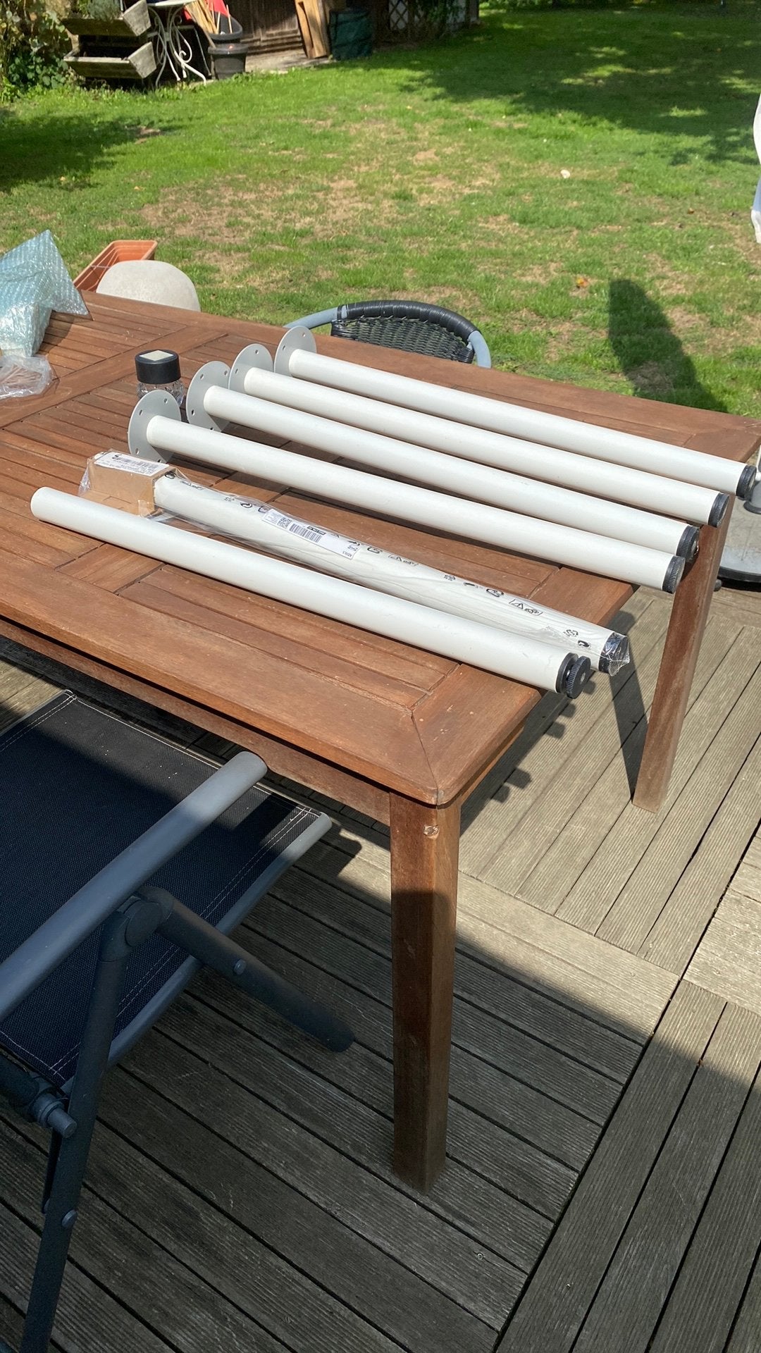 Lot de 6 pieds de tables réglables en hauteur, Maison & Meubles, Enlèvement, Comme neuf